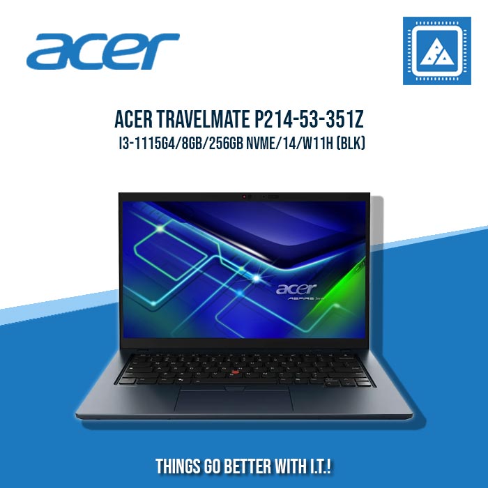 ACER TRAVELMATE P214-53-351Z I3-1115G4/8GB/256GB NVME | BEST FOR STUDENTS AND FREELANCERS ACER TRAVELMATE P214-53-351Z I3-1115G4/8GB/256GB NVME | BEST FOR STUDENTS AND FREELANCERS